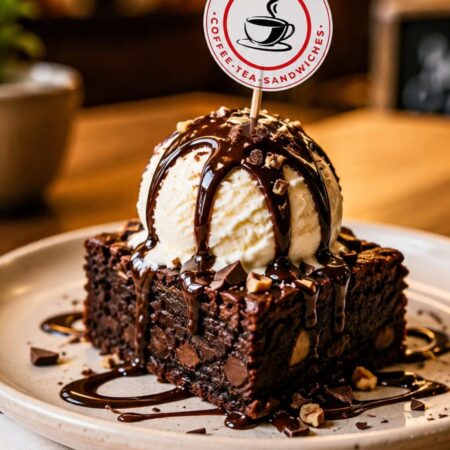 Brownie with Ice Cream in Brooklyn NY