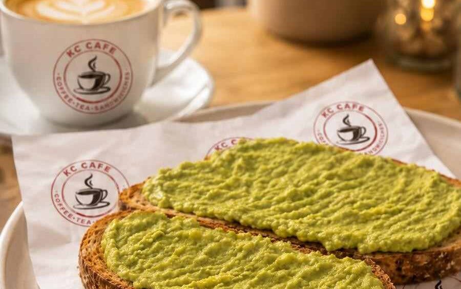 Avocado Toast with fresh avocado served at Kitchen Cuisine Cafe