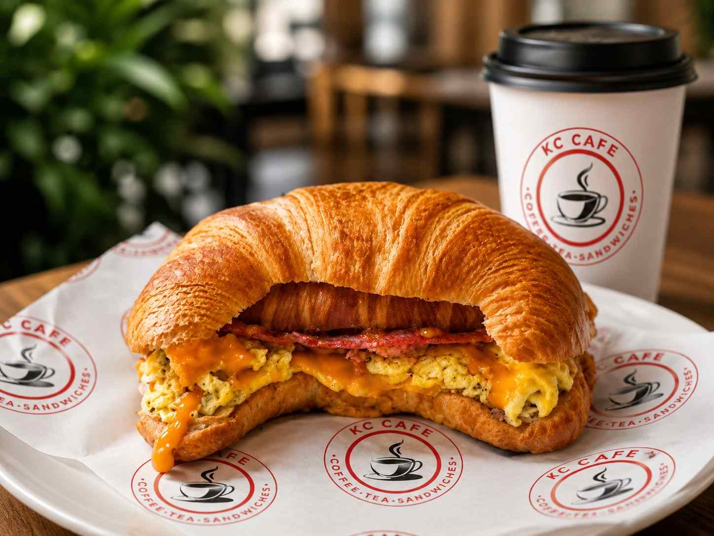 Turkey Sunrise Croissant breakfast in Brooklyn NY